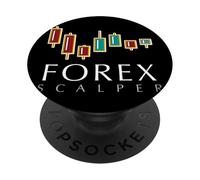 Horario del Mercado de Comercio de Volumen de Forex Trading Scalper PopSockets PopGrip Adhesivo