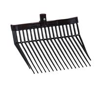 Kerbl Horca para estiércol Aubiose, sin Mango, Negra, de plástico, 40x30cm, púas Laterales elevadas, Robusta