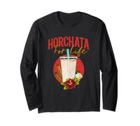 Horchata For Life - Divertida Camisa de Postre de Comida Mexicana Manga Larga