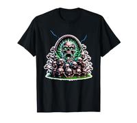 Horda de Calavera Brillante - Terror de Esqueleto gótico Oscuro Camiseta