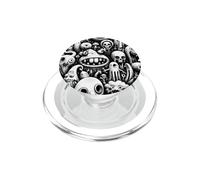 Horda de Monstruos caprichosa Criatura Surrealista Doodle Wall PopSockets PopGrip para MagSafe