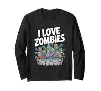 Horda de Muertos vivientes gráficos I Love Zombies Manga Larga