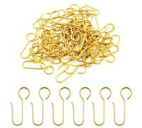 Hordion 60 ganchos de metal dorado para cortina de baño, ducha, techo