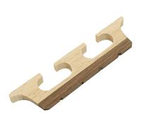 Hordion Puente de banjo de 4 cuerdas, piezas de repuesto de banjolele de arce ébano para un mejor rendimiento acústico, paquete de 1