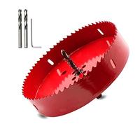 Hordion Sierra perforadora bimetálica resistente de 168 mm, para cortar dientes para tableros de cornhole, yeso, madera, plástico, fibra de metal suave