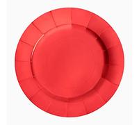 Horeca Collection 2 Unidades - BajoPlato Desechable Cartón Ø 33 cm con Temática Navideña Color Rojo. BajoPlatos Biodegradables Navidad, 100% Reciclables. Celebraciones y Eventos.