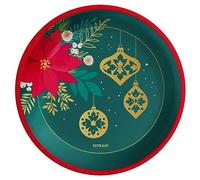 Horeca Collection 6 Unidades - Platos Desechables Cartón de Ø 23 cm con Temática Tradicional Platos Biodegradables Navidad, 100% Reciclables. Perfectos para Celebraciones y Eventos.