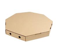 Horeca Collection MAXI PRODUCTS - 25 Cajas Porta Paella Cartón Kraft - 62,5 x 6,5 cm - Cartón Reciclable - Catering - Food Truck - Take Away - Montaje Rápido - Práctico y Apilable - CIERRE SEGURO