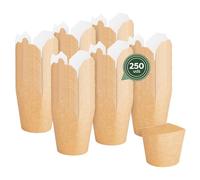 Horeca Collection MAXI PRODUCTS - Caja Para Noodles - 250 Unidades - 1000ml - Take Away Asia - Asia Food - Caja Cartón - Envases Cartón Kraft - Comida para llevar - LISTO PARA USAR