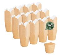 Horeca Collection MAXI PRODUCTS - Caja Para Noodles - 500 Unidades - 500 ml - Take Away Asia - Asia Food - Caja Cartón - Envases Cartón Blanco - Comida para llevar - LISTO PARA USAR