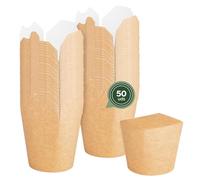 Horeca Collection MAXI PRODUCTS - Caja Para Noodles - Take Away Asia - Asia Food - Caja Cartón - Envases Cartón - Comida para llevar - LISTO PARA USAR (500 ml, 50 Unidades)
