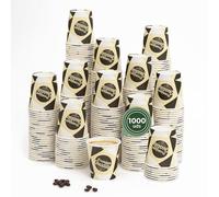 Horeca Collection MAXI PRODUCTS - Vasos Café Desechables con Paletina - Vasos Cartón - Vasos Desechables Catering - Vasos Café para Llevar - APTO BEBIDAS CALIENTES Y FRÍAS (200 cc, 1000 unidades)