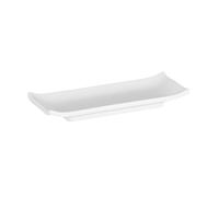 Horeca Products Bandeja Rectangular/sushiboard ca. 22,5 x 9,5 cm, Altura 3 cm, melamina, Color Blanco