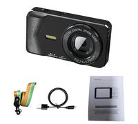 Horett Cámara Digital 4K 64MP 18X Zoom Selfie Video para Principiantes | Cámara para Estudiantes, LCD de 2,8 Pulgadas, Espejo para Selfies Incorporado, Carga Tipo C, Batería de 2000 MAh, Viajes y
