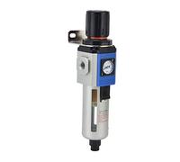 Horett Compresor de Aire Filtro Regulador Aire Aceite Separador de Agua Trampa Humedad GFR300 Regulador Presión Equilibrado Autobloqueo 5 Micrones Medidor 40 Micrones para (GFR300-10)