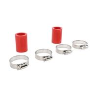 Horett Conector de Abrazaderas de Tubo Alta Temperatura Conector Abrazaderas Tubo Escape Manguera Escape Estructura Sujeción Precisa d (Rojo)