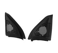 Horett Cubierta del Altavoz De La Puerta del Coche Negro Abs 2003-2006 | Embellecedor de Altavoz de Audio, Material Abs, a Prueba de Polvo, Ajuste Directo, Orificios Precisos, Renovación de