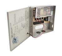 Horett Fuente de Alimentación CCTV Caja de Cerradura Metal con Fusible 4 | Caja de TV de Circuito Cerrado, Carcasa de Cerradura Metálica, Fusibles, Protección contra Sobrecarga, Uso de Seguridad,