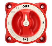 Horett Interruptor de Desconexión de Batería Interruptor Aislador Energía Aislamiento Batería 4 Posiciones APAGADO 1 2 1+2 350A 32V DC Hacer Antes Romper con