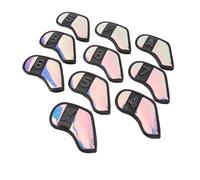 Horett Juego de Fundas para Cabezas de Hierro para Golf, 10 Piezas | Forro de Terciopelo Grueso A Prueba de Impactos, Protección A Prueba de Arañazos, Se Adapta A Planchas 4 5 6 7 8 9 P A S X,