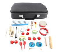 Horett Juego de Percusión para Niños, Niños Pequeños, 13 Juguetes Musicales, Instrumentos, Kit de Ritmo Banda, Diseño Colorido y Encantador, Bolsa Transporte Superficie L
