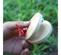 Horett Juguete de Aprendizaje de Ritmo Castañuelas Dedo Madera para Niños | Madera de Primera Calidad, Instrumento de Percusión a Dos Manos, Ambiente Escolar, Uso Infantil, Práctica en el Hogar,