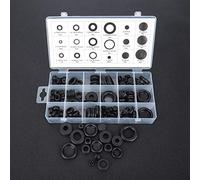 Horett Kit de Arandelas de Goma 125 Piezas Surtido Sellos Arandela Juego Arandelas Juntas Cables Eléctricos Kit Surtido Sellos con Estuche Organizador para