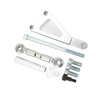 Horett Kit Soporte Alternador Aluminio PCE232.1002 350 | Material de Aluminio, Acabado Cromado, Tensor Giratorio Integrado, Ajuste del Motor Small Block 350