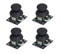 Horett Módulo de Palanca de Mando, Eje Doble X Y 5 Pines, Kit Sensor 4 | PCB ABS, Salida Analógica X Y, Interruptor Digital del Eje Z, Proyectos de Control Remoto, Controlador de Juego, para PS2