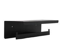 Horett Portarrollos de Papel Higiénico de Pared con Estante Almacenamiento, | Aleación de Aluminio, Uso Impermeable en el Baño, Compatibilidad con Azulejos, Mármol, Madera y Cemento, Soporte para