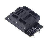 Horett Programador Zócalo Adaptador Zócalo ICSP QFP80 Adaptador Serie ICSP Interfaz Programación de Alto Voltaje Paralelo de Alta Velocidad con Lector Tarjetas USB para QFP80