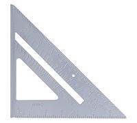 Horett Regla de Construcción Regla de Construcción Constructor Triangular Aleación Aluminio 7 Pulgadas 45/90 Grados Herramienta Medición ángulo Escala