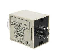 Horett Relé de Tiempo de Retardo Encendido Relé Retardo Tiempo Temporizador AH3-ND AC220V Ajustable 1 Min 10 Min 1 H 10 H Modo A/B Luz Indicadora Contactos