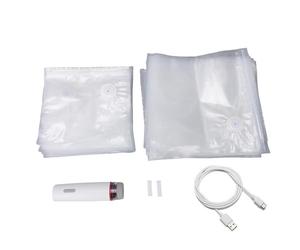 Horett Sellador Al Vacío Portátil para Alimentos, Frescura Más Larga, 60 KPa, Succión Fuerte con 30 Bolsas Reutilizables, Dispositivo de Sellado Portátil, Cocina, Vehículos