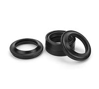 Horett Sellos de Aceite para Horquilla de Motocicleta, 4 Unidades, Caucho, | Cubiertas Antipolvo para Amortiguadores, Caucho Duradero, Uso en Horquilla Delantera, Ajuste , Reemplazo con