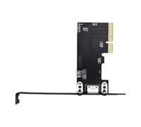 Horett Tarjeta Adaptadora PCIe a Oculink, 64 Gbps PCIe 4.0 X4, SFF-8612 | Caja SSD NVMe, Base para Gráficos, Plano Posterior de Servidor, Dedos Dorados, Blindaje de Aluminio, Ranuras X4 X8 X16