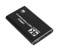 Horett Tarjeta de Captura de Vídeo 4K, Interfaz Multimedia HD, Tarjeta Captura USB C 3,0, Bucle Salida, Transmisión Vídeo 1080P, Reuniones en Línea
