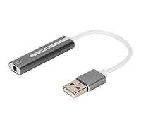 Horett Tarjeta de Sonido USB Tarjeta de Audio Externa Estéreo Aleación Aluminio 7.1