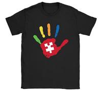 HOREUDAR Autism Hand Mens T Shirt Autistic Aspergers Awareness Gift Present Black S