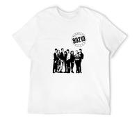 HOREUDAR Beverly Hills 90210 Cast TV Show Fan T Shirt Men's Man White L