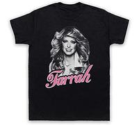 HOREUDAR Farrah Fawcett 70'S Icon Angels T-Shirt Adults Men Round Neck Clothing Black XL