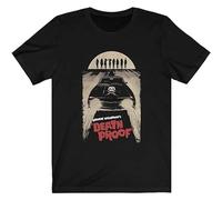 HOREUDAR Mod.4 Death Proof Stuntman Mike Car Skull Quentin Tarantino Retro Vintage Movie Driving School Camiseta T-Shirt Men's Man Black XXL