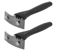 HORIALENCE 1 Juego Cuchillo y Diente Grande para Raspar la Superficie de Árboles Frutales Negro Mango Ergonómico para Injertos y Poda y Protección del Árbol 2 Unidades