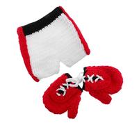 HORIALENCE 1 Juego Ropa de campeón de boxeo de bebé fotos de ropa para recien nacido trajes de sesión de fotos de bebé accesorios para sesión de fotos infantiles Acrílico