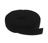 HORIALENCE 1 rollo de cinta elástica de silicona para coser ropa, 5,5 yardas/500 cm, agarre de silicona transparente, 2,5 cm de ancho, color negro.