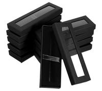 HORIALENCE 10 Piezas Caja Decorativa para Bolígrafos con Tapa Transparente Ventana Visible para Exhibición y Almacenamiento Versátil de Joyas y Relojes Regalo Elegante