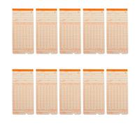 HORIALENCE 100 hojas Tarjetas de Asistencia para Oficina de Tarjetas de Mensual Papel para Máquina de Fichar Almacén y Oficina para Control de Asistencia de Empleados