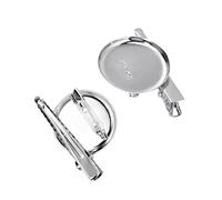 HORIALENCE 100piezas Bandeja Para Broches De Hierro Base De Bricolaje Bruto Para Bisel De Broches Accesorios Para Hacer Joyas Mano Escenario De Manualidades