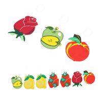 HORIALENCE 10piezas Para Auto Colgantes Aromáticos Para Espejo Retrovisor Decoración De Interior Estética Aromas De Limón Fresa Melocotón y Manzana