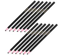 HORIALENCE 12 Lápices de Cera Despegables Negros, Crayones de Dibujo sin Necesidad de Sacar Punta, Versátiles para Manualidades y Modistas